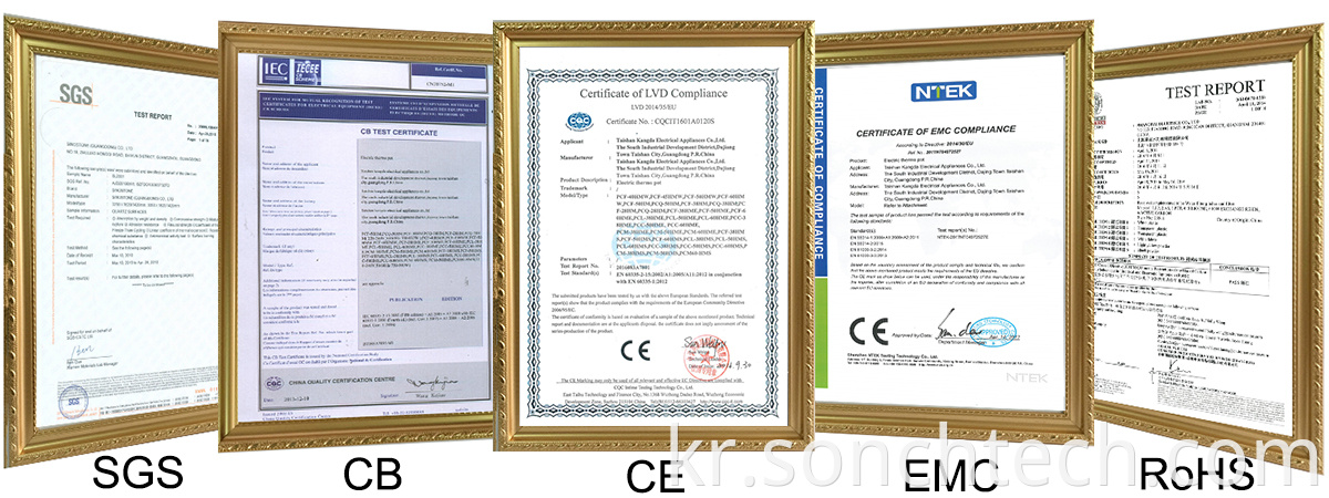 thermo pot certificate